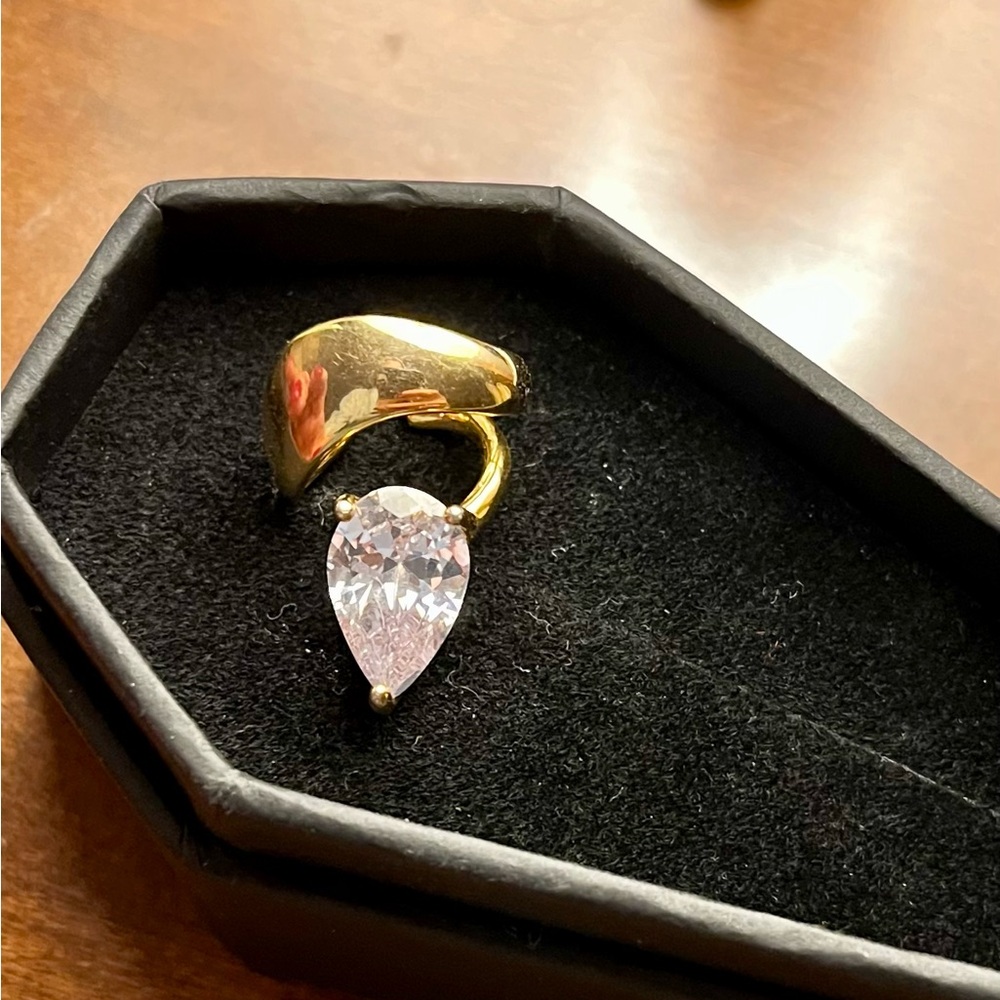 Anthropologie Gold-Plated Brass Cuff Earring